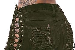 Mặc jeans buộc dây hở lỗ chỗ, gái xinh khoe body 'nét căng' gây bấn loạn