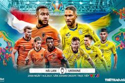 Kèo nhà cái Hà Lan vs Ukraine. Tỷ lệ kèo bóng đá EURO 2021. Trực tiếp VTV3