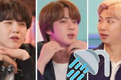 Phản ứng của BTS khi Jin kể về kiểu vừa tắm vừa... trồng cây chuối