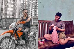 Diễn viên chuyên vai giang hồ bỡ ngỡ với cảnh khâu vá, chăm con
