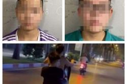 Phạt tiền, giữ phương tiện của hai thanh niên bốc đầu xe tại Văn Quán