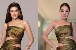 Hoa hậu Khánh Vân khoe mẫu váy chưa từng tiết lộ ở Miss Universe, khuôn mặt có gì sai sai?