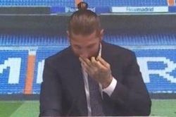 Ramos bật khóc khi chia tay Real