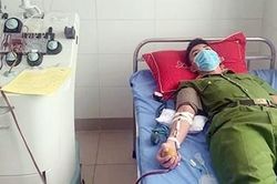 5 CSCĐ Công an Thái Nguyên kịp thời hiến máu cứu người