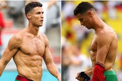 Ronaldo cởi trần khoe body 6 múi khiến fan mê mẩn