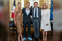 Ảnh Tổng thống Pháp Macron gặp Justin Bieber hút triệu 'Like'