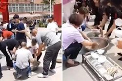 Cặp đôi mời bạn bè đến ăn cưới, tới nơi chỉ có đúng một nồi mỳ