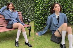 Ngọc Trinh hóa nữ sinh với đồng phục ngắn cũn gợi cảm