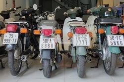 Dàn xe Honda Cub biển tứ quý cực hiếm của dân chơi Sài Gòn