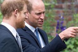 Khoảnh khắc tuyệt đẹp của Hoàng tử William và Harry trong lễ khánh thành tượng Công nương Diana