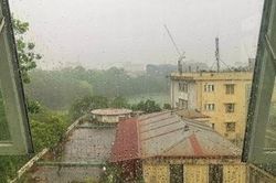 Hà Nội đón mưa vàng giải nhiệt ngày đầu tuần