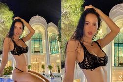 Vũ Ngọc Anh khoe vóc dáng nóng bỏng bên biệt thự mới của Vũ Khắc Tiệp