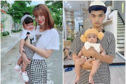 Biểu cảm khác lạ của con gái khi ở cạnh bố- mẹ khiến Mạc Văn Khoa không lý giải được
