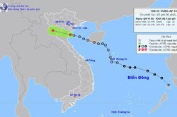 Áp thấp nhiệt đới suy yếu thành vùng áp thấp