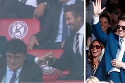 Tom Cruise và David Beckham gây sốt trên khán đài chung kết EURO