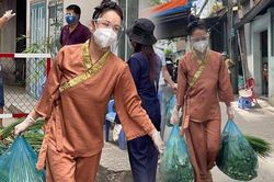 Tài tình như Nhật Kim Anh, đứng trên đôi guốc cao hàng giờ đi thiện nguyện