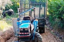 Xe công nông tuột dốc va chạm máy cày, 1 người tử vong