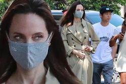 Angelina Jolie dẫn anh em Pax Thiên đi mua sắm giữa tin đồn hẹn hò trai trẻ