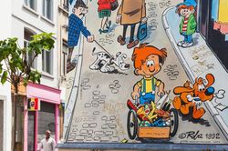 Độc đáo con đường truyện tranh tại thủ đô Brussels
