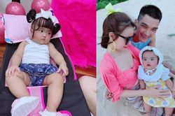 Con gái bị chê 'mắt to mặt gãy', vợ Mạc Văn Khoa đáp trả tay đôi, gọi anti-fan là 'đồ mặt lợn'