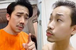 Trấn Thành bỏ bê 'nhan sắc', râu tóc tùm lum như ông chú, quay sang nhìn Hải Triều mới phì cười