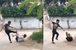 Tạm giữ kẻ dùng gậy hành hung dã man nam thanh niên mặc cho đối phương van xin