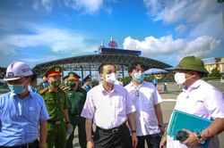 Chủ tịch thành phố Hà Nội kiểm tra chốt phòng chống dịch trạm thu phí cao tốc Pháp Vân- Cầu Giẽ