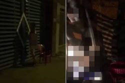 Clip: Cô gái không mặc đồ mang ghế ra ngồi trước cửa để hít khí trời lúc nửa đêm