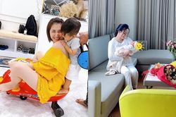 Sao Việt ở nhà mùa dịch: Hòa Minzy làm cả bánh mì chiều quý tử, Vy Oanh đi đẻ