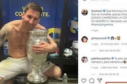 Ảnh Messi khoe body bên cúp Copa có lượt like nhiều nhất lịch sử Instagram mảng thể thao