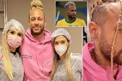 Neymar trình làng kiểu tóc mới cực 'dị'
