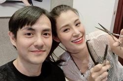 Hoa hậu, ca sĩ trổ tài 'mở salon' cắt tóc tại gia giữa mùa dịch Covid-19