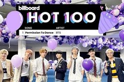 Jimin BTS quỳ lạy khi 'Permission to Dance' lập kỳ tích No.1 trên Billboard