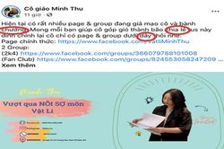Viết dòng trạng thái, cô giáo Minh Thu bị 'cảnh sát' chính tả hỏi thăm