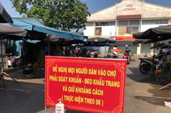 Tạm dừng kinh doanh chợ Lệ Trạch vì 1 tiểu thương nghi ngờ mắc Covid-19