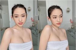 Diện áo quây lộ vòng 1, hot girl Cà Mau bị chê 'đồ giả'