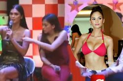 Chuyện hi hữu: Miss Universe Pia Wurtzbach bị MC chọc vào vòng 1 khi lên sóng truyền hình