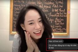 Nhắn tin hờn dỗi vì học trò xem livestream cô Minh Thu, thầy giáo Vật lý nhận lời đáp đầy 'đường mật'
