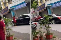 Clip: Bắt quả tang chồng đi với nhân tình, vợ chặn đầu xe đánh ghen và cái kết khiến ai cũng xót xa