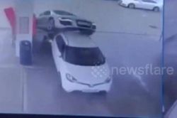 Nữ tài xế Audi nhầm chân ga khiến người đàn ông đang bơm xăng suýt mất mạng