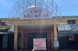 Tạm dừng hoạt động chợ Bắc Mỹ An từ 16 giờ ngày 29-7