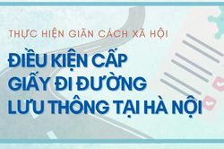 Điều kiện cấp giấy lưu thông tại Hà Nội trong thời gian giãn cách xã hội