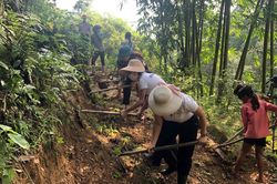 Hội Nông dân xã Tả Phời khởi công công trình chào mừng Ngày thành lập Hội Nông dân Việt Nam