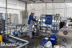 Vận hành hệ thống xử lý nước thải y tế của bệnh viện dã chiến