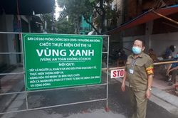 Những 'vùng xanh' chống lây nhiễm Covid-19 đầu tiên tại quận Hoàng Mai