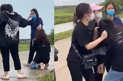 Thiếu nữ bị đánh hội đồng giữa đường, tiếng cổ cũ của nam thanh niên quay clip càng gây phẫn nộ hơn