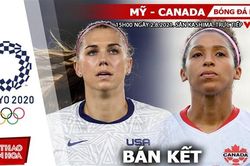 Soi kèo nhà cái Mỹ vs Canada, bóng đá nữ Olympic 2021 vòng bán kết (15h ngày 2/8)