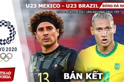 Soi kèo nhà cái U23 Mexico vs Brazil, bóng đá nam Olympic 2021 (15h ngày 3/8)