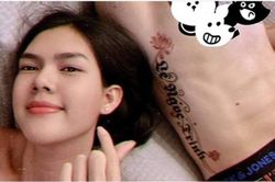 Hot boy U22 lộ ảnh nóng bỏng với Ngọc Trinh, xăm trổ đầy người gây... choáng