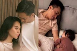 Vợ Cường Đô La công khai 'dằn mặt' người con gái ôm chặt chồng mình ngủ